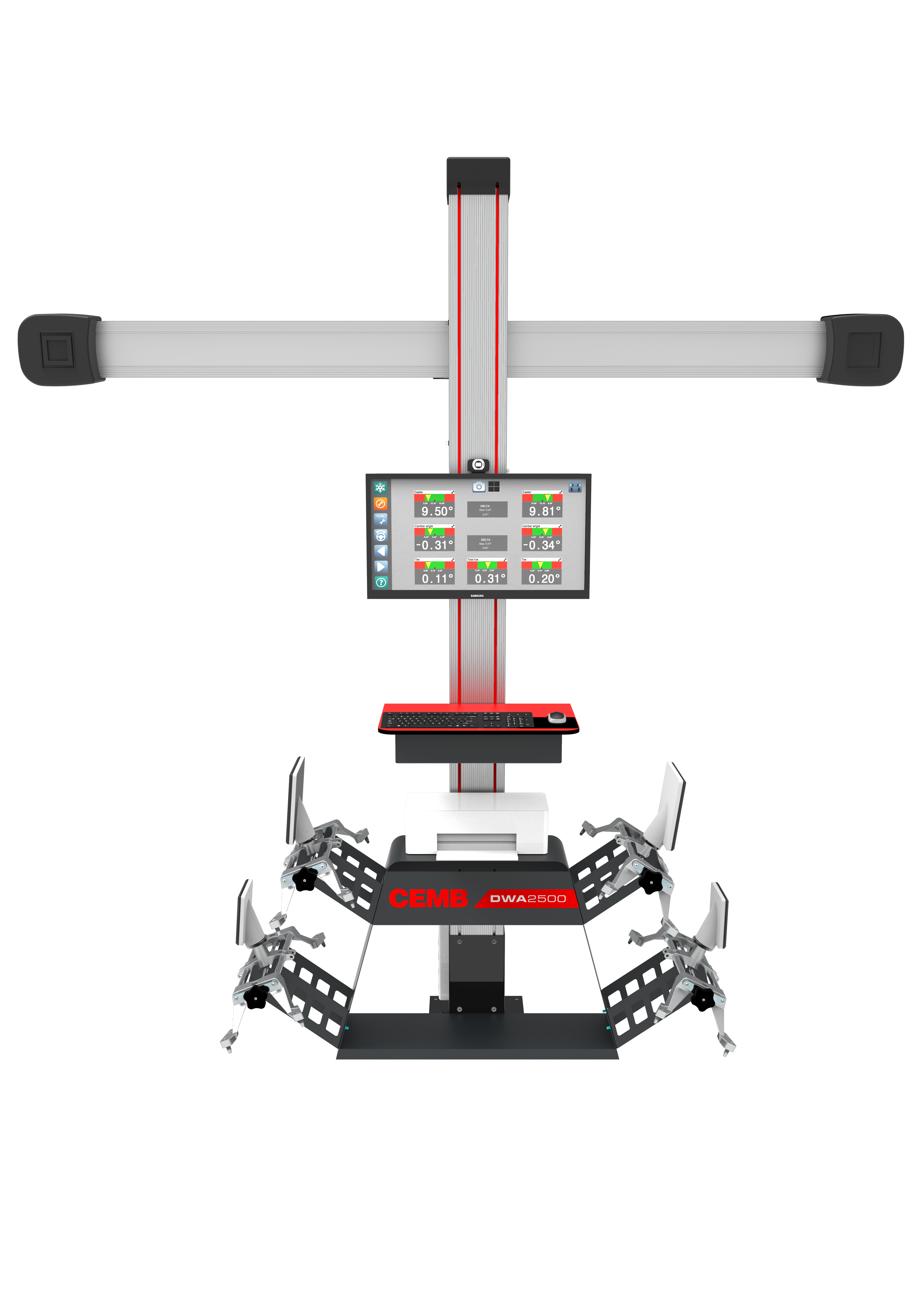 3D Wheel Alignment System - Manual Motorised Beam