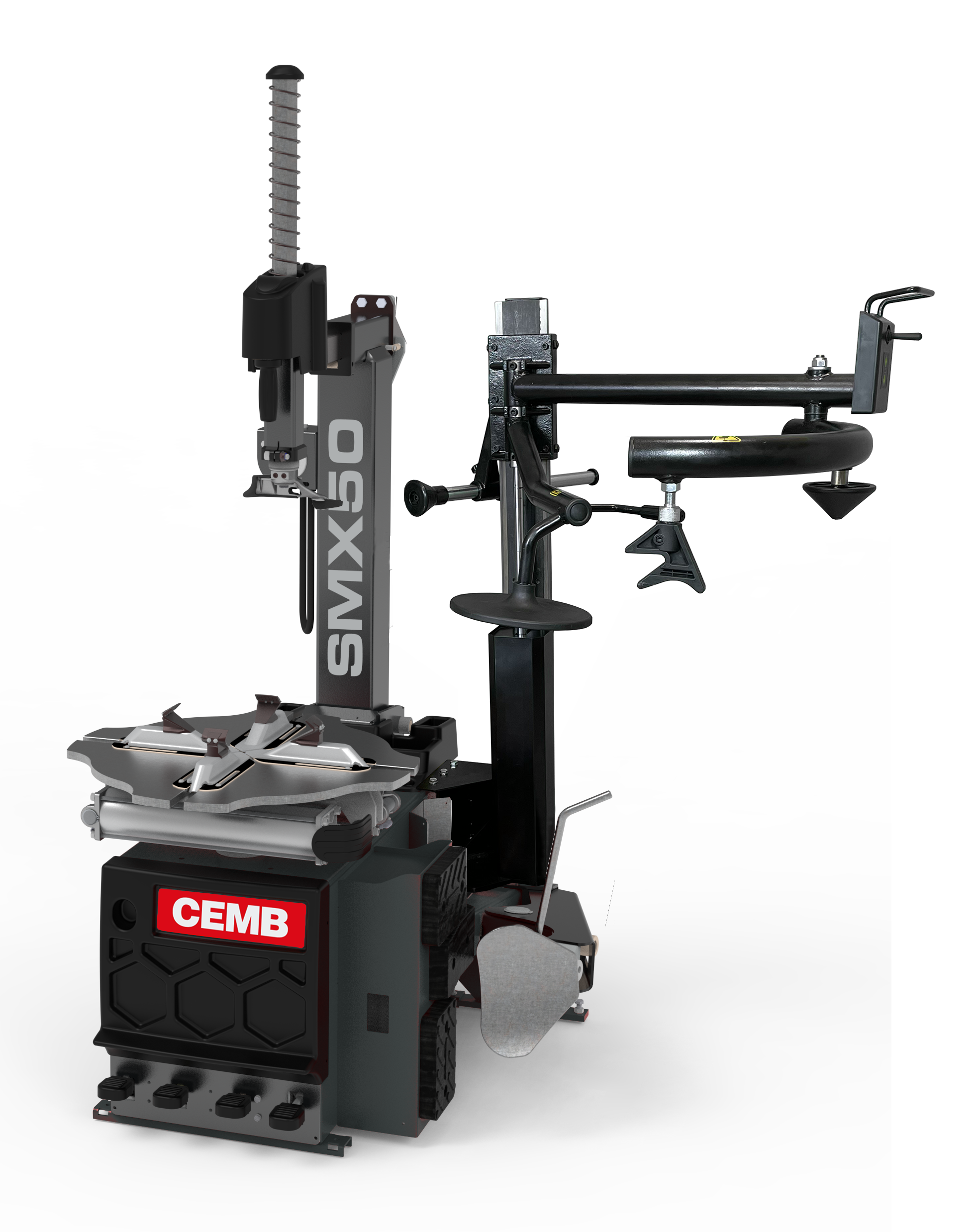 Tilt Back Tyre Changer with 3rd Helper Arm